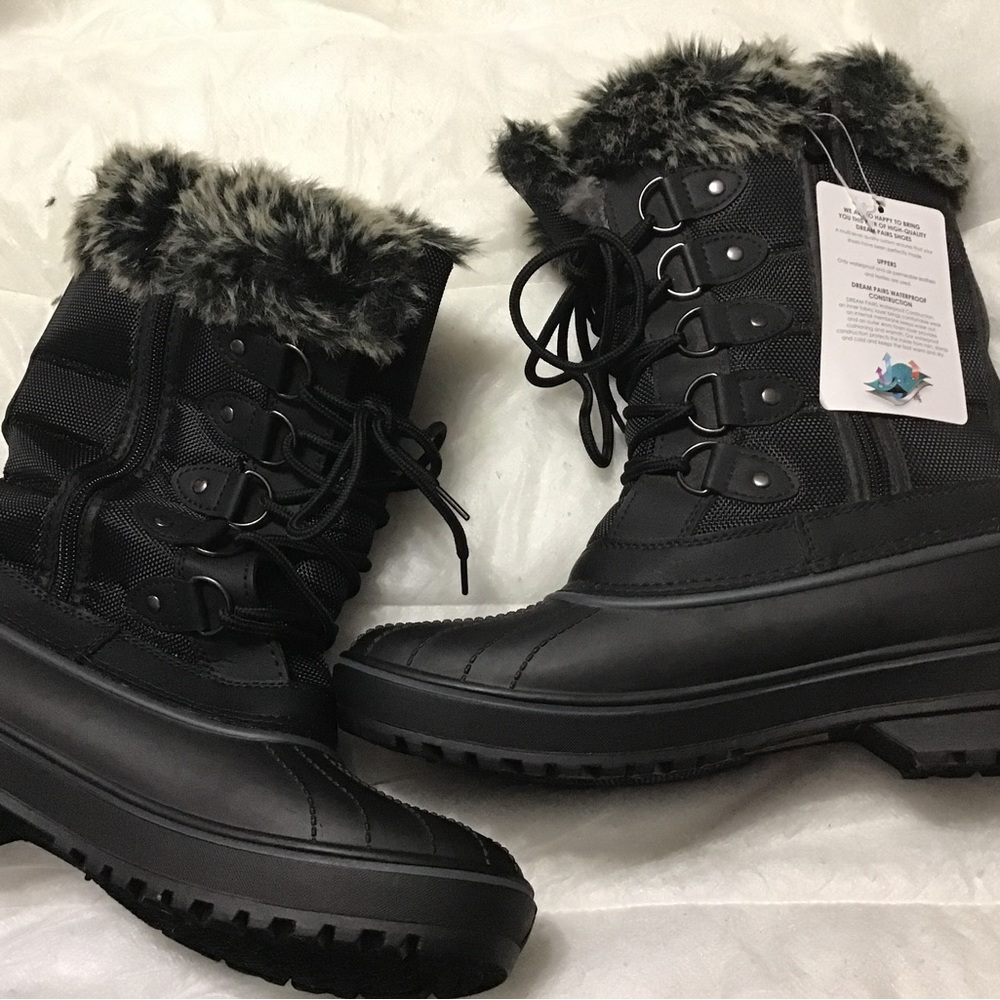 Dream pairs waterproof fur lined size 8 boots